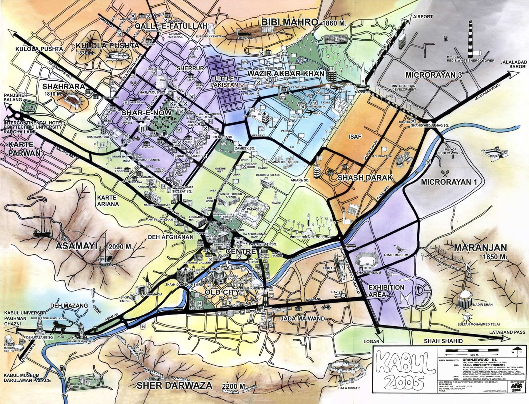 Map of Kabul, Afghanistan | Joao Leitao TRAVEL