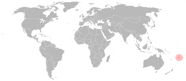 Mapa Fiji