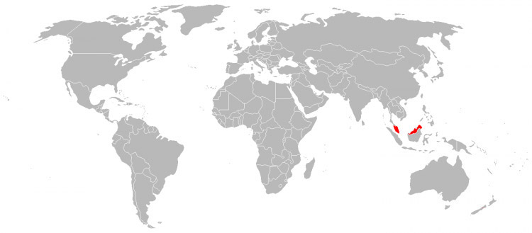 Mapa Malásia