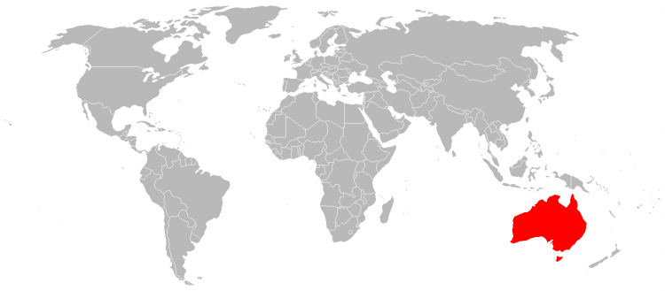 Mapa Australia