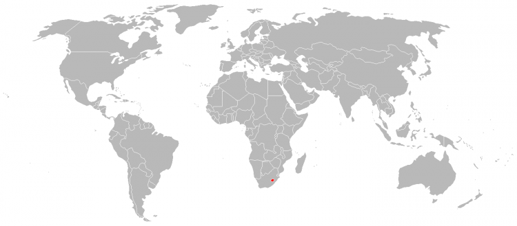 Mapa Lesoto