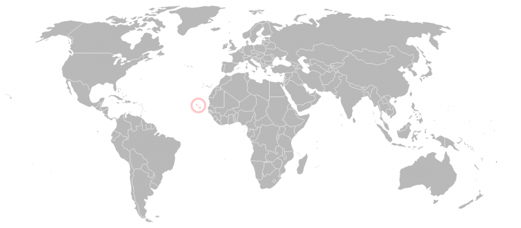 Mapa Cabo Verde