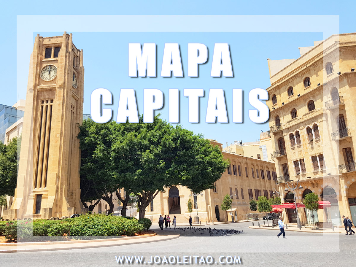 MAPA CAPITAIS PAISES