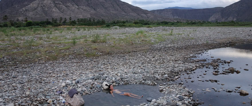Hot springs Almendral Peru