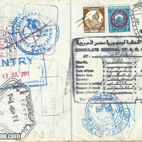 Peek Inside a Full Passport and be inspired to Travel