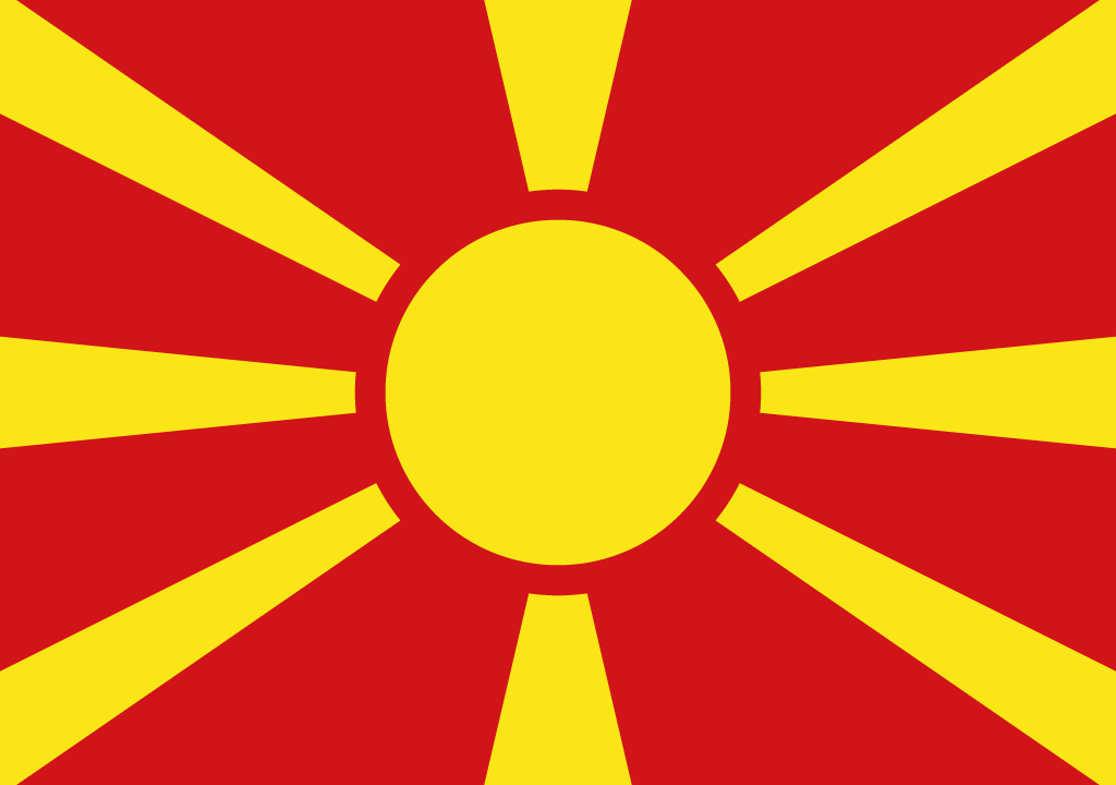 Flag of North Macedonia