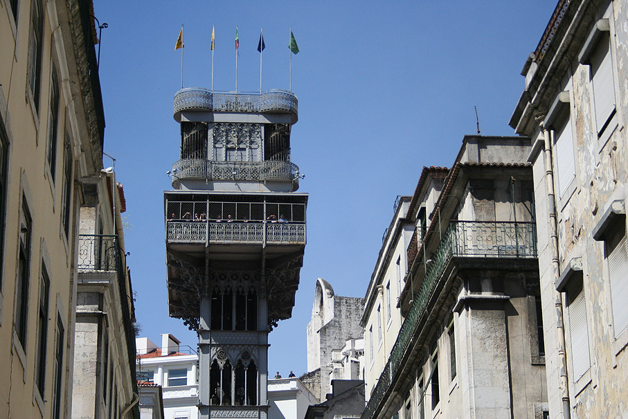 Fotografia Elevador de Santa Justa, Baixa Lisboa