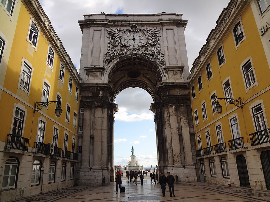 Fotografia Arco Triunfal da Rua Augusta, Praça do Comércio Lisboa