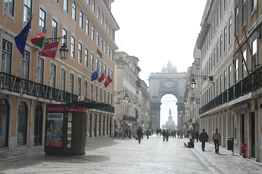 Fotografia Rua Augusta, Baixa Pombalina Lisboa