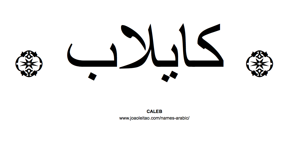 Your Name in Arabic: Caleb name in Arabic