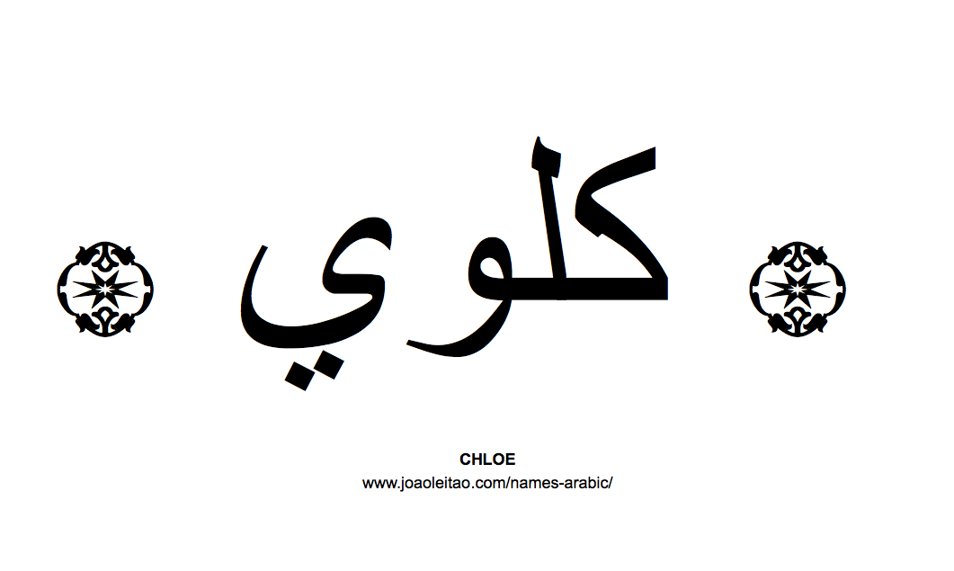 Your Name in Arabic: Chloe name in Arabic