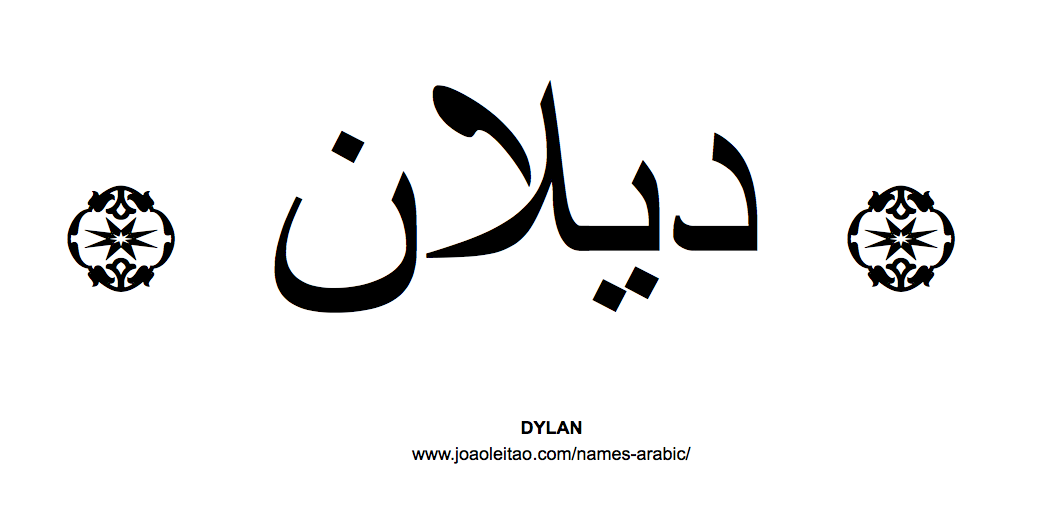 Dylan In Arabic Name Dylan Arabic Script How To Write Dylan In