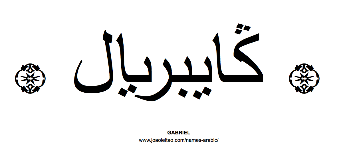 Your Name in Arabic: Gabriel name in Arabic