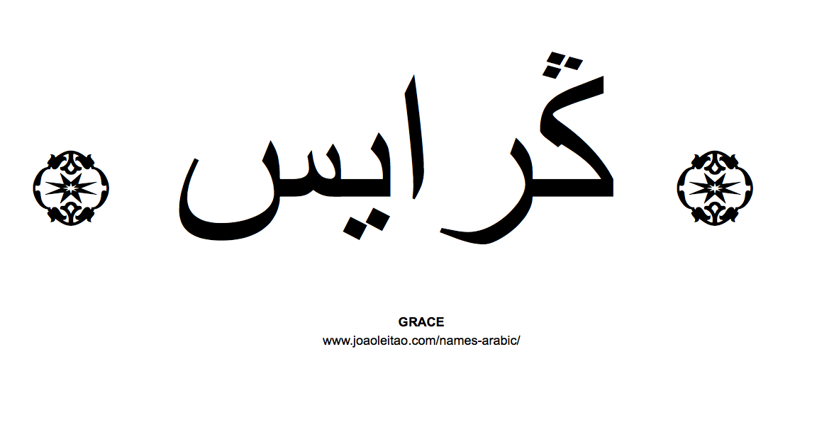 Your Name in Arabic: Grace name in Arabic