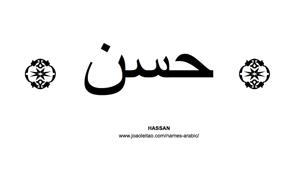 Your Name in Arabic: Hassan name in Arabic