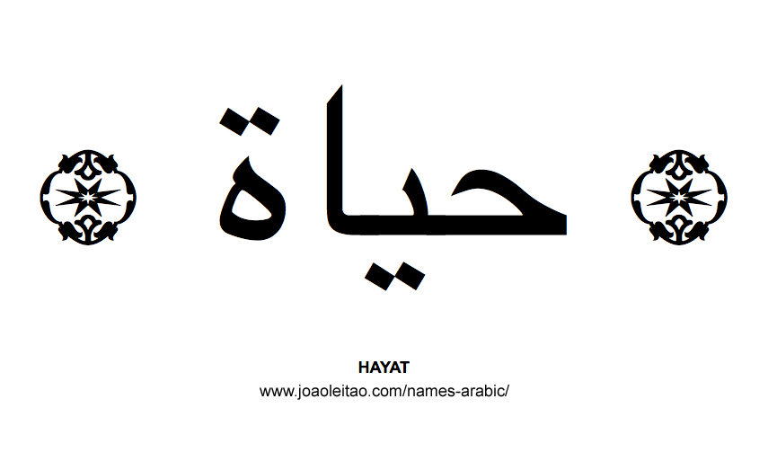 Hayat Muslim Woman Name