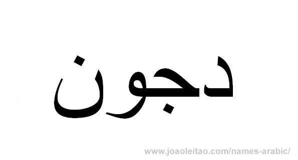 How to Write John in Arabic