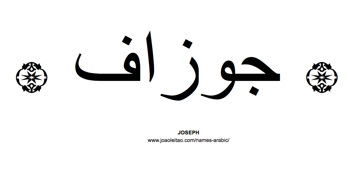 Your Name in Arabic: Joseph name in Arabic