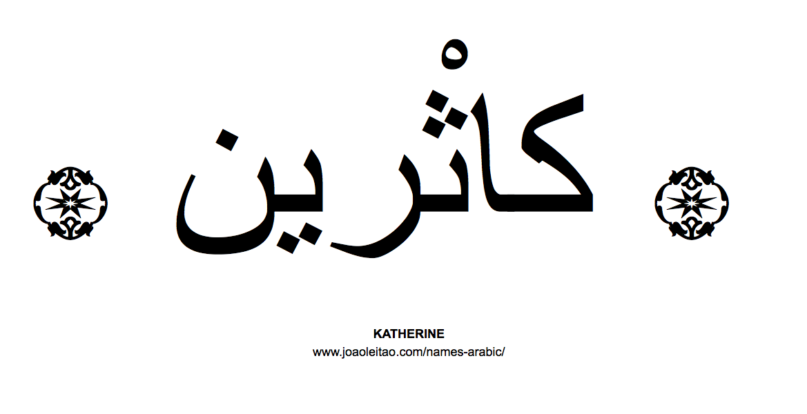 Your Name in Arabic: Katherine name in Arabic