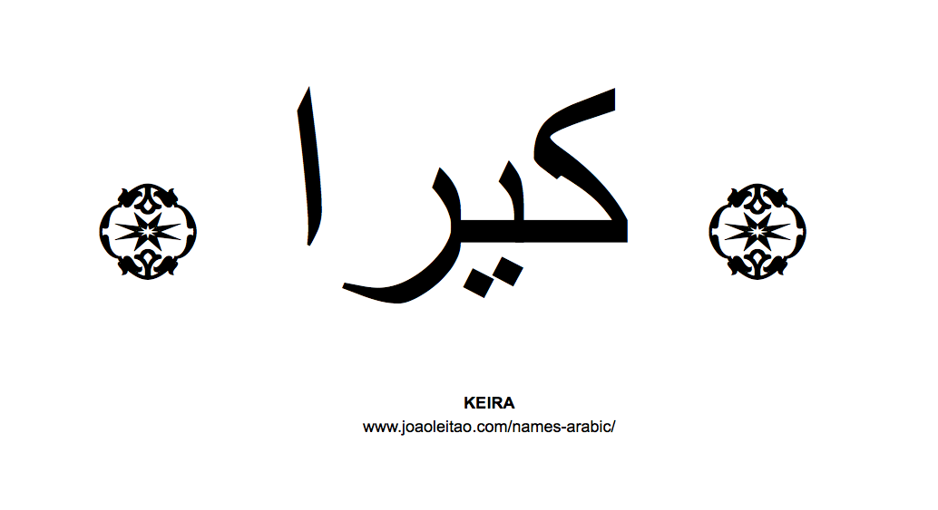 Your Name in Arabic: Keira name in Arabic