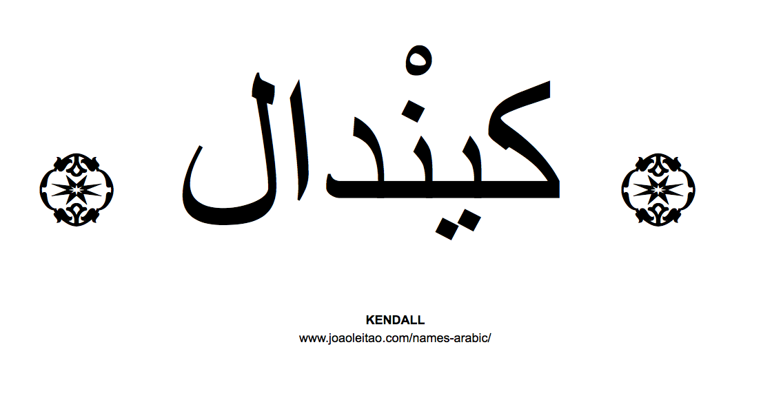 Your Name in Arabic: Kendall name in Arabic