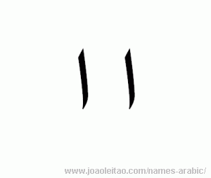 Letter A in Arabic - Arabic alphabet