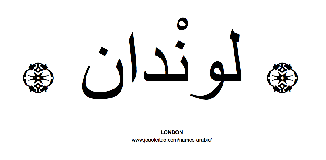 Your Name in Arabic: London name in Arabic
