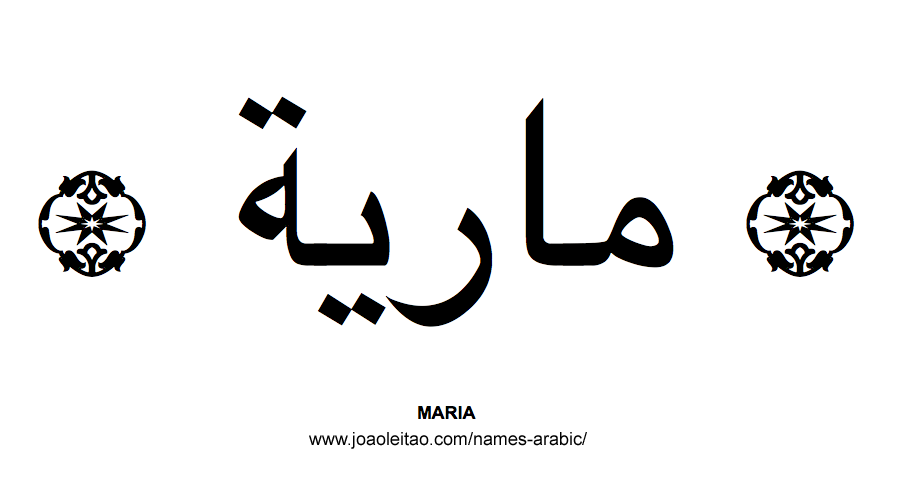 Maria Muslim Woman Name