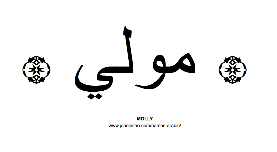 Your Name in Arabic: Molly name in Arabic