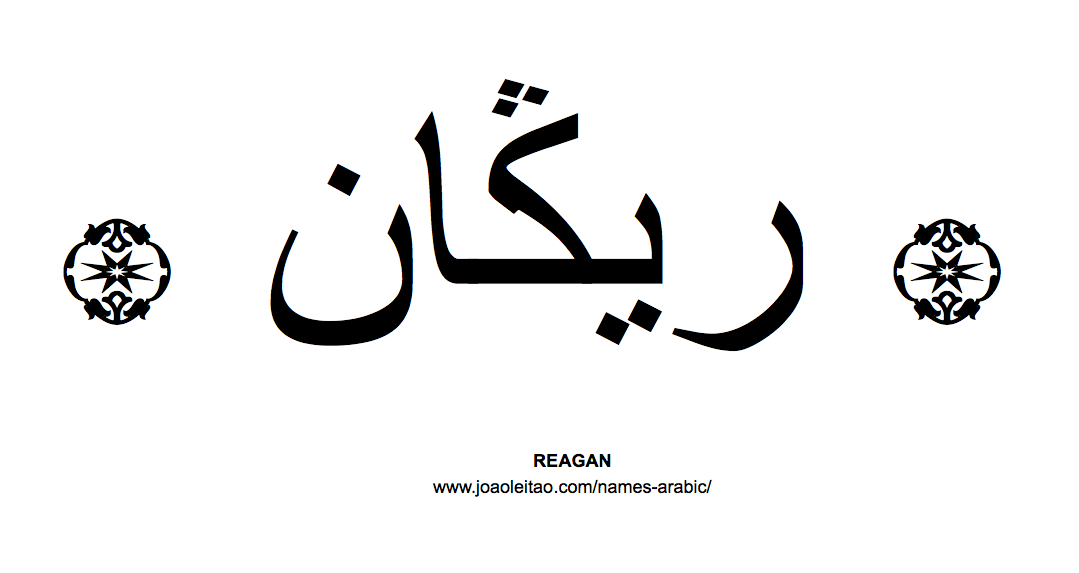 Your Name in Arabic: Reagan name in Arabic