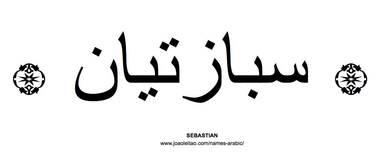 Your Name in Arabic: Sebastian name in Arabic