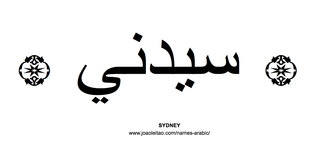 Your Name in Arabic: Sydney name in Arabic