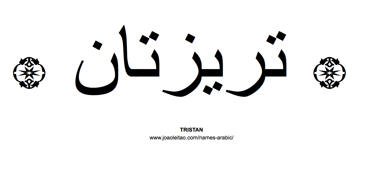 Your Name in Arabic: Tristan name in Arabic
