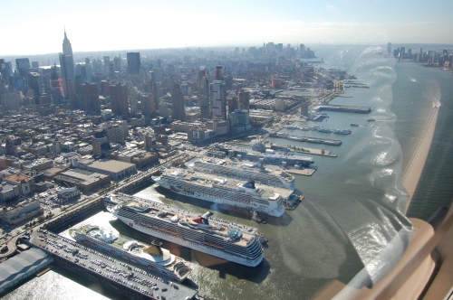 Helicopter ride in New York City
