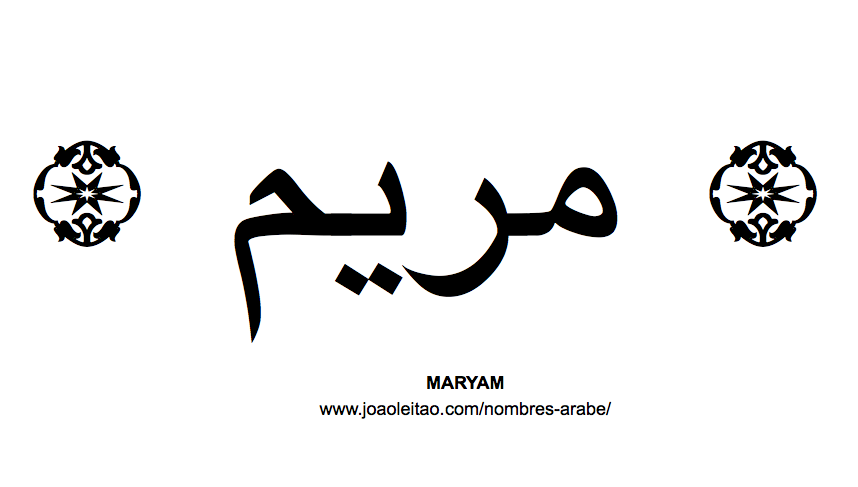 Maryam Nombre Arabe de Mujer