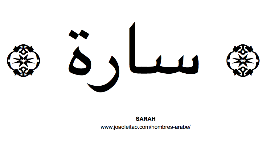 Sarah Nombre Arabe de Mujer