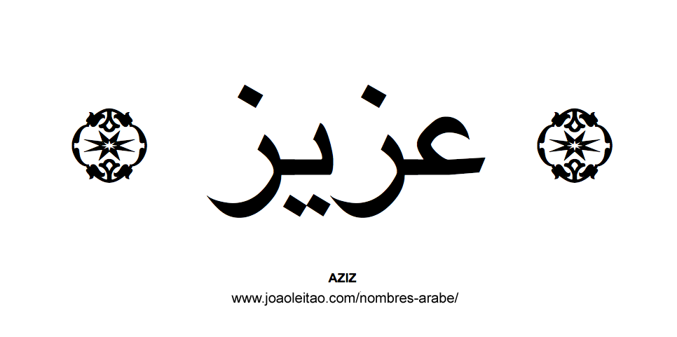 AZIZ Nombre Arabe de Hombre