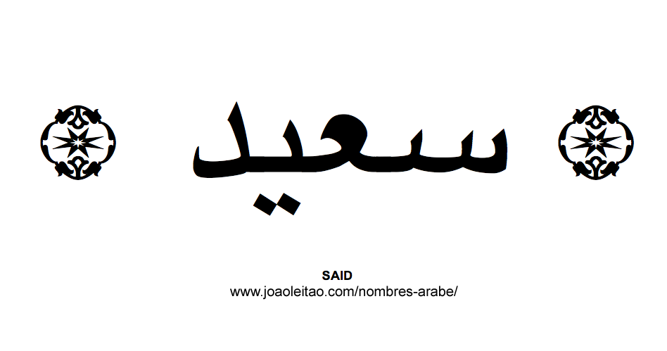 SAID – SA’ID Nombre Arabe de Hombre