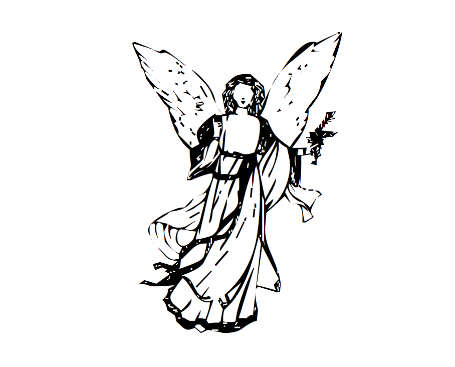 Desenho de Anjo para Tatuagem