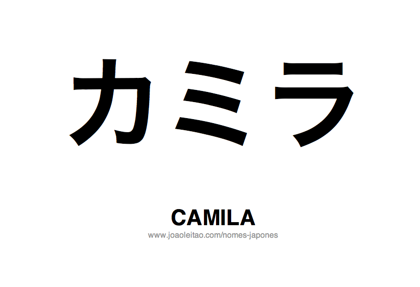 Significado do nome Camila