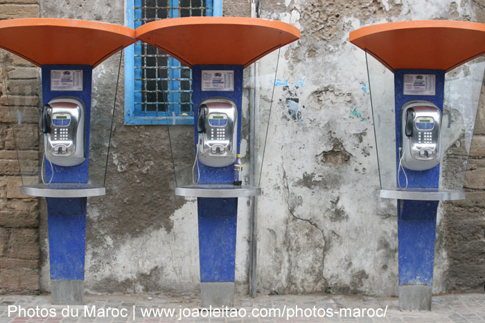 Cabines téléphoniques de Maroc Telecom à Essaouira