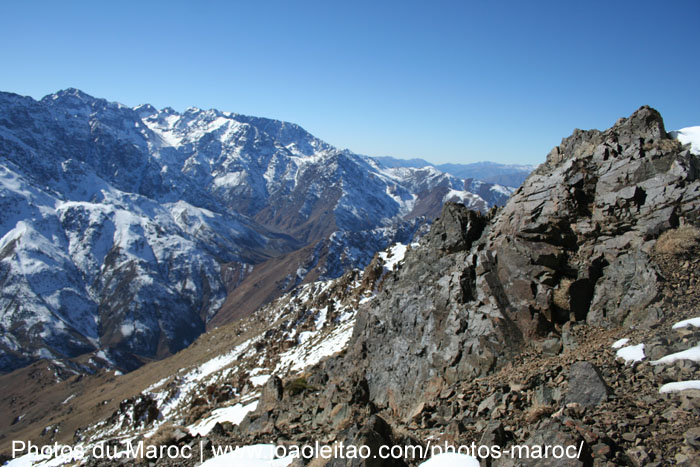 Vue des Montagnes de l'Atlas à Oukaimeden