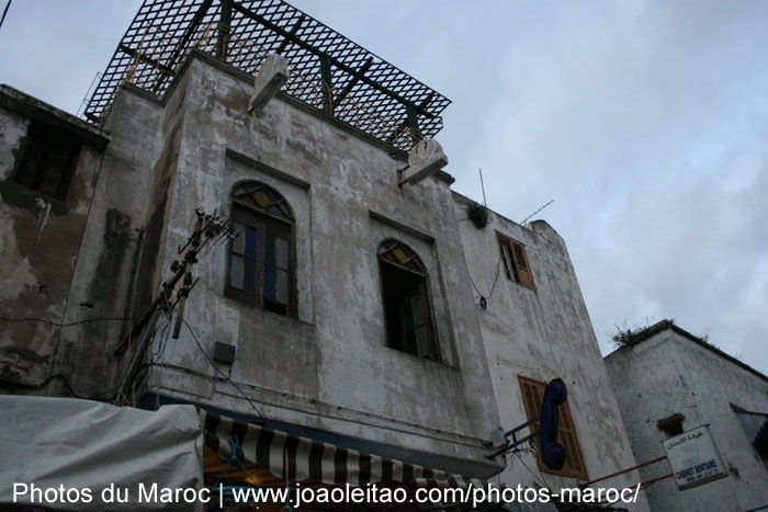 Bâtiment de la rue Souika au centre ville de Rabat