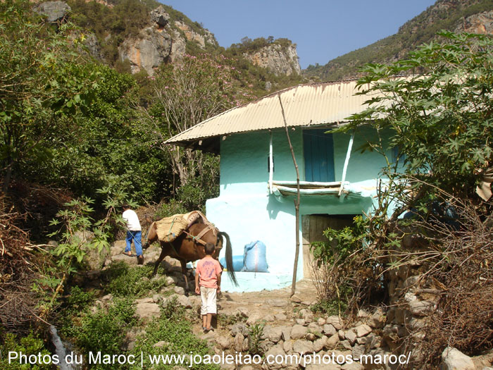 Maison traditionnelle des Montagnes du Rif au Nord du Maroc