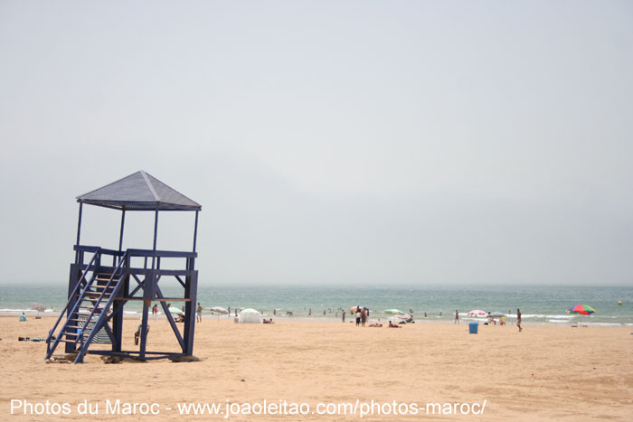 Vue de la plage à Agadir