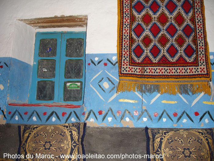 Décoration d'une auberge de montagne sur le village de Agoudal