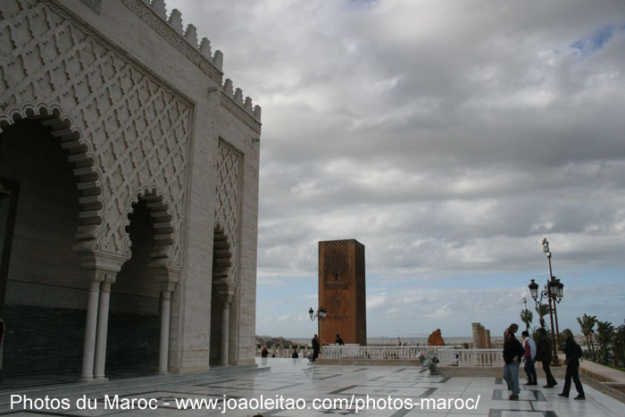 Mausolée Mohammed V et Tour Hassan à Rabat