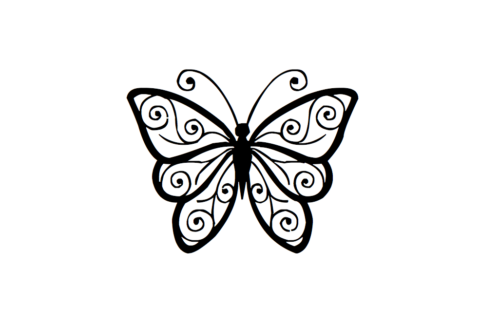 Dessin d'un Papillon pour le tatouage
