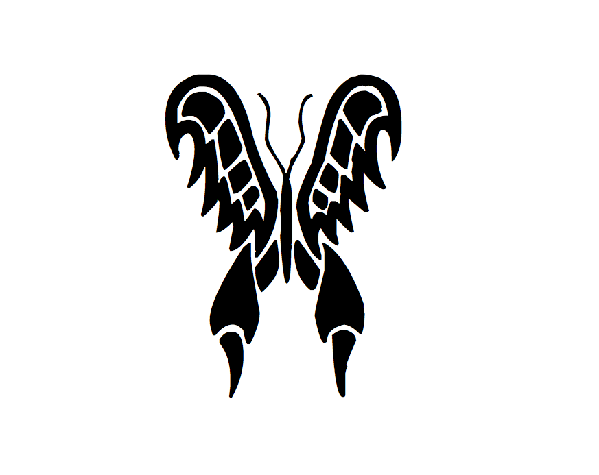 Dessin d'un Papillon pour le tatouage