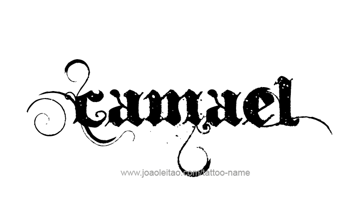 Tattoo Design Angel Name Camael